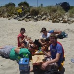 Lunch op het strand